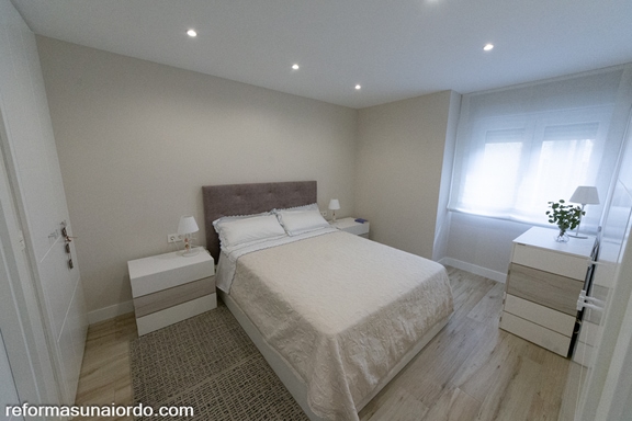 Reforma de un dormitorio de matrimonio en Amorebieta